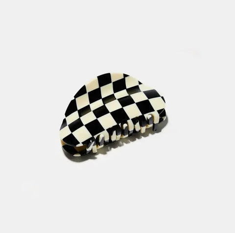 Chunks Checker Claw in Black/White