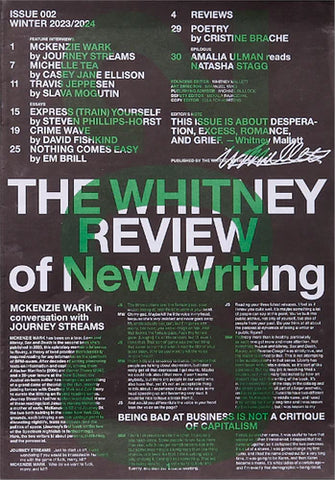 THE WHITNEY REVIEW Of New Writing Issue #2