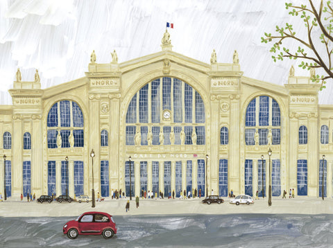 Gare Du Nord Print By Fumi Koike