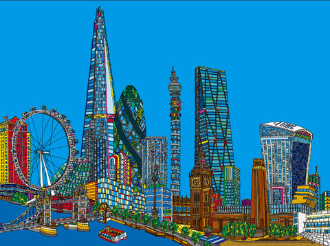 London Skyline Print By Ryu Itadani