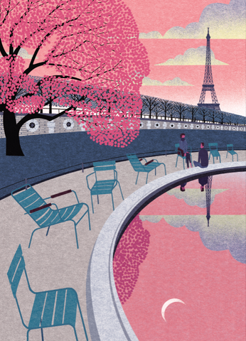 Paris In The Spring Print By Ryo Takemasa