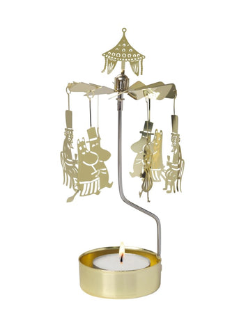 Moomin Family Gold Rotary Candle Holder