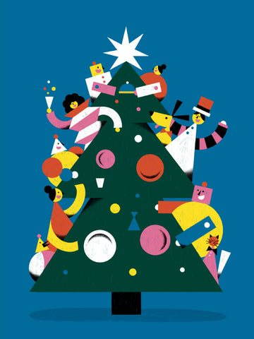 Christmas Tree Card By Parapaboom
