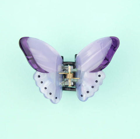 Purple Butterfly Mini Hair Claw