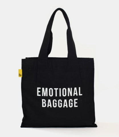 Emotional Baggage Tote Bag in Black