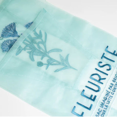 Blue Florist Organza Bag