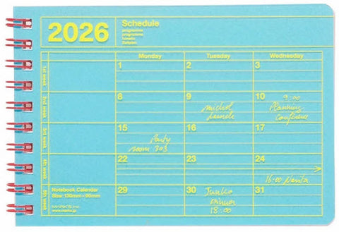 Notebook Calendar 2026