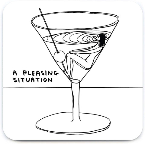 A Pleasing Situation Coaster By David Shrigley