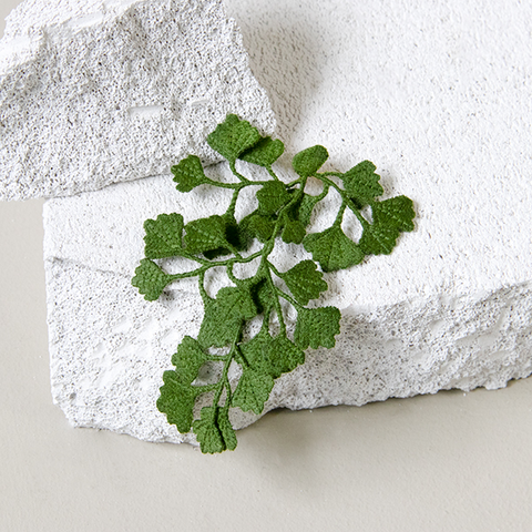 Embroidered Brooch - Maidenhair Fern