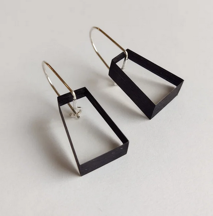 Black Block earrings