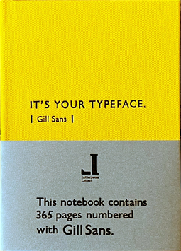 Typeface Notebook - Gill Sans