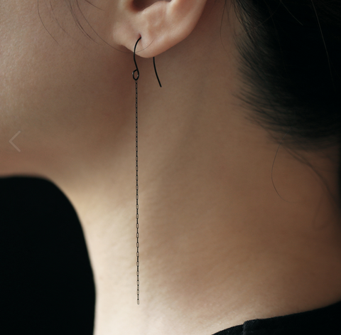 Tattoo Earrings in Black