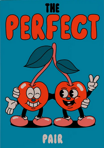 The Perfect Pair Greetings Card