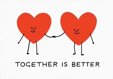 Together Is Better Greetings Card