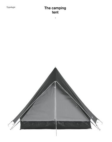 Typologie – The camping tent