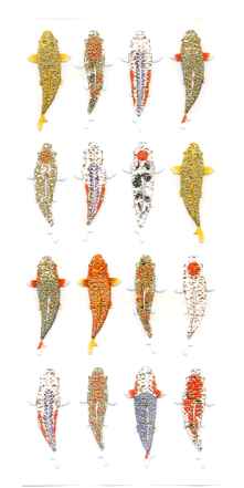 Okuyama Shokai Japanese-style sticker: koi carp