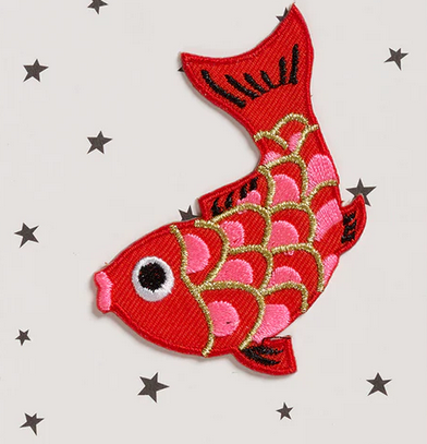Koi Fish Iron On Patch