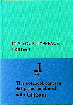 Typeface Notebook - Gill Sans