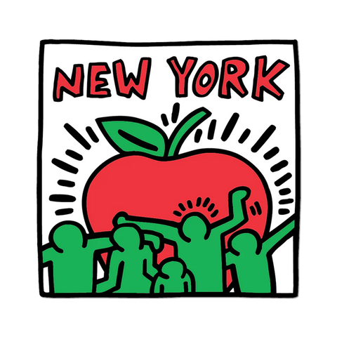 New York Sticker by Kieth Haring