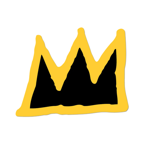 Crown Sticker by Jean-Michel Basquiat