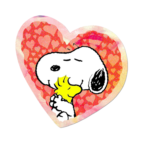 Holo Heart Snoopy Sticker