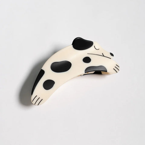 Black and White Puppy Hair Claw