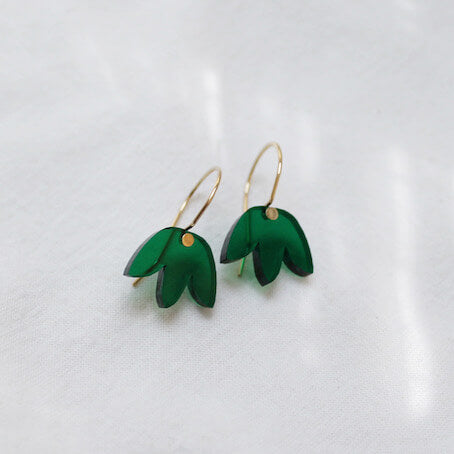 Blue Mini Matisse Hoop Earrings