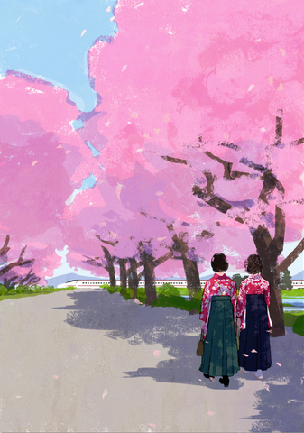 Cherry Blossom Print By Tatsuro Kiuchi
