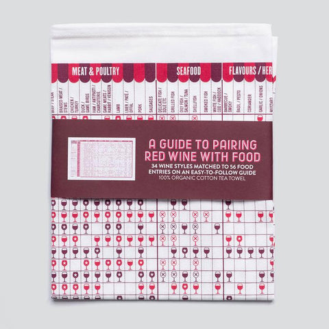 A Guide to Pairing Red Wine With Food Tea Towel