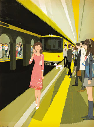 Tokyo Tube Print By Tatsuro Kiuchi