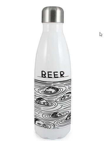 Beer Thermal Water Bottle By David Shrigley