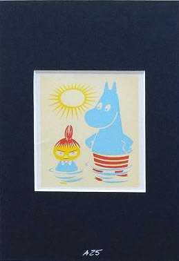 Moomintroll and Little My Print