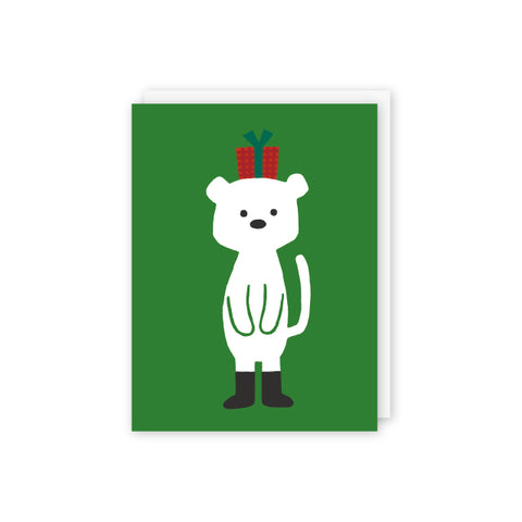 Bear With Box Card By Kanae Sato