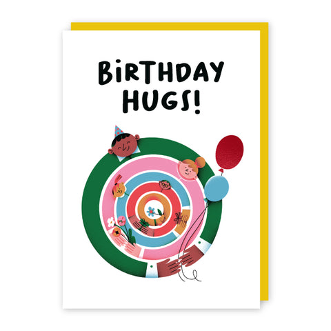 Birthday Hugs Card By Tania Yakunova