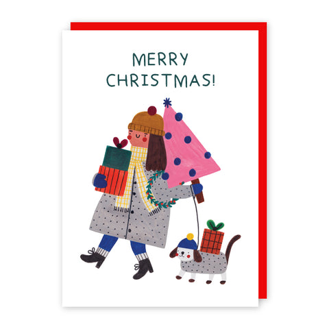 Christmas Stroll Card By Daria Solak