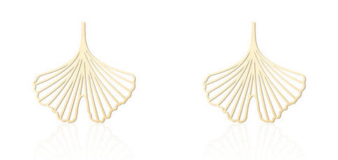 Ginkgo Earrings (XS) Gold