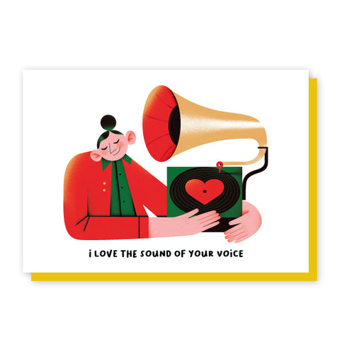 Sound Of Your Voice Card By Tania Yakunova