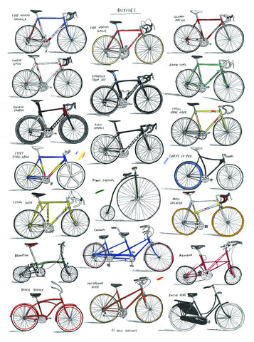 Bicycles Print By David Sparshott