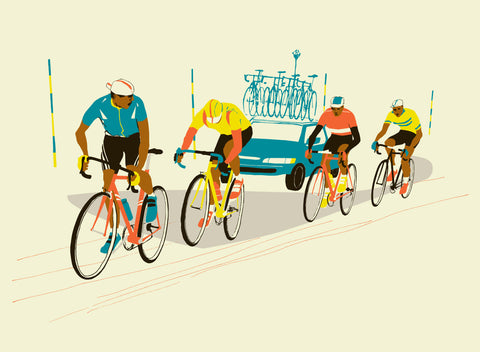 Four Riders Print By Eliza Southwood