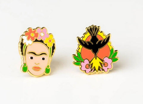 Frida Kahlo & Milagro Earrings