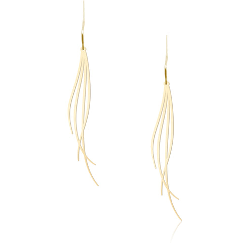 Small Gold Breeze Earrings